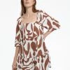 Sanctuary Clothing Weekender Babydoll Dress Lion River Sustainable