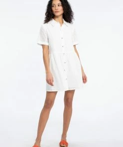 Sanctuary Clothing Heirloom Shirt Dress White