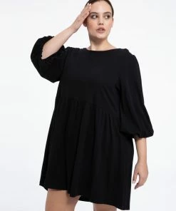 Sanctuary Clothing Sustainable Tomorrow Knit Dress Black Inclusive Collection