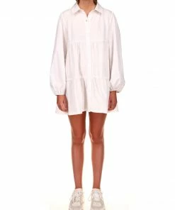 Sanctuary Clothing Picnic Shirt Dress White