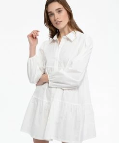 Sanctuary Clothing Picnic Shirt Dress White