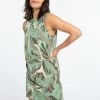 Sanctuary Clothing Open Back Tank Dress Palm Camo Summer