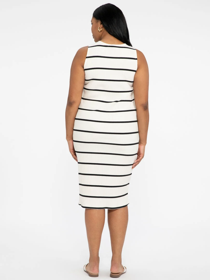 Sanctuary Clothing Summer Stripes For Days Midi Dress Black / Muslin Stripe Inclusive Collection 3 Sanctuary Clothing Summer Stripes For Days Midi Dress Black / Muslin Stripe Inclusive Collection