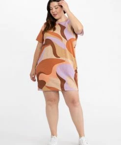 Sanctuary Clothing Reveal T-Shirt Dress Cityscape Inclusive Collection