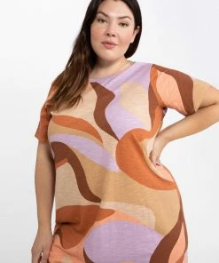 Sanctuary Clothing Reveal T-Shirt Dress Cityscape Inclusive Collection