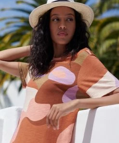 Sanctuary Clothing Reveal T-Shirt Dress Cityscape