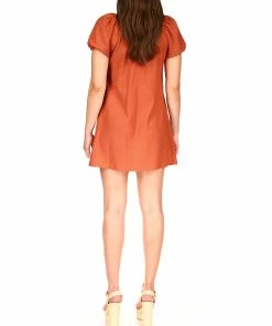 Sanctuary Clothing Button Up Knit Dress Earth Summer