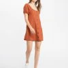 Sanctuary Clothing Button Up Knit Dress Earth Summer
