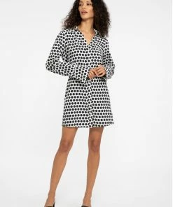 Sanctuary Clothing Modern Shirt Dress Optical Dot 13 Sanctuary Clothing Modern Shirt Dress Optical Dot
