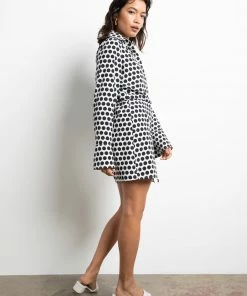 Sanctuary Clothing Modern Shirt Dress Optical Dot 10 Sanctuary Clothing Modern Shirt Dress Optical Dot