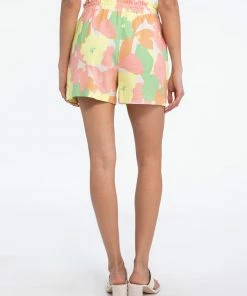Sanctuary Clothing On Repeat Shorts Flower Burst Floral Collage