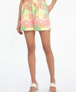 Sanctuary Clothing On Repeat Shorts Flower Burst Floral Collage