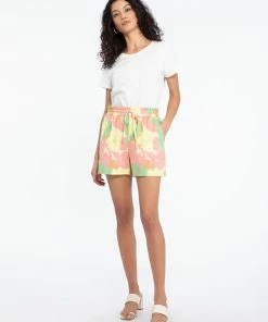Sanctuary Clothing On Repeat Shorts Flower Burst Floral Collage