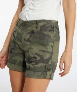 Sanctuary Clothing Switchback Cuffed Short Hiker Camo Core Essentials