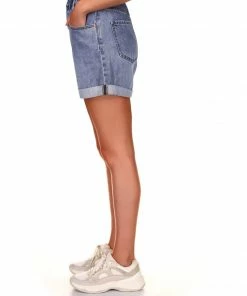 Sanctuary Clothing Frolic Paper Bag Short Community Wash