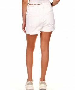 Sanctuary Clothing Frolic Paper Bag Short Vintage White