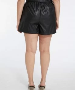 Sanctuary Clothing Leather Like Short Black Inclusive Collection