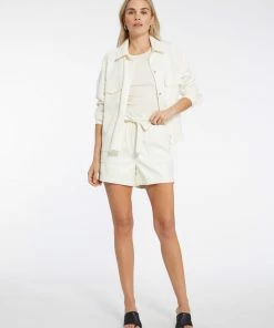 Sanctuary Clothing Leather Like Short Buttercream Online Exclusives