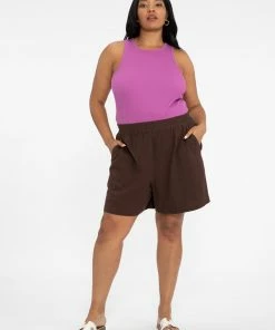 Sanctuary Clothing Summer Dont Stop Boxer Short Chocolate Chip Inclusive Collection