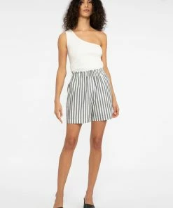 Sanctuary Clothing Sets Poplin Paperbag Short Optical Stripe 10 Sanctuary Clothing Sets Poplin Paperbag Short Optical Stripe