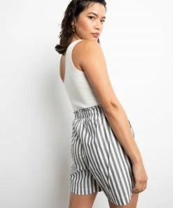 Sanctuary Clothing Sets Poplin Paperbag Short Optical Stripe 9 Sanctuary Clothing Sets Poplin Paperbag Short Optical Stripe