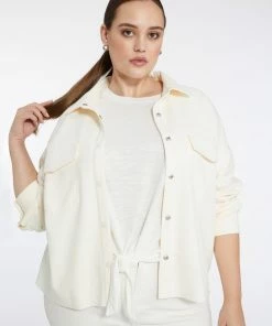 Sanctuary Clothing Tori Shacket Off White Inclusive Collection The Curve Shop