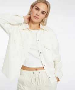 Sanctuary Clothing Tori Shacket Off White