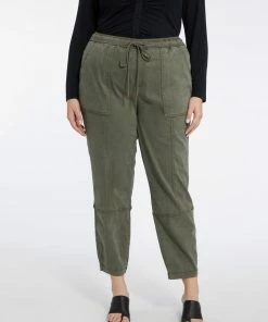 Sanctuary Clothing Camo & Surplus Cross Country Pull On Straight Pant Hiker Green Inclusive Collection