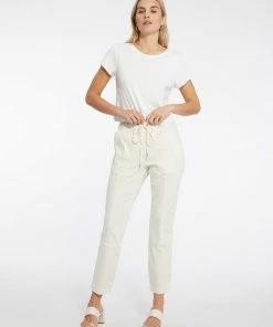 Sanctuary Clothing Cross Country Pull On Straight Pant Buttercream Camo & Surplus