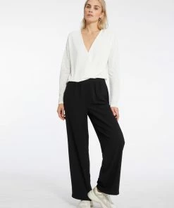 Sanctuary Clothing Sustainable Juno Wide Leg Pant Black