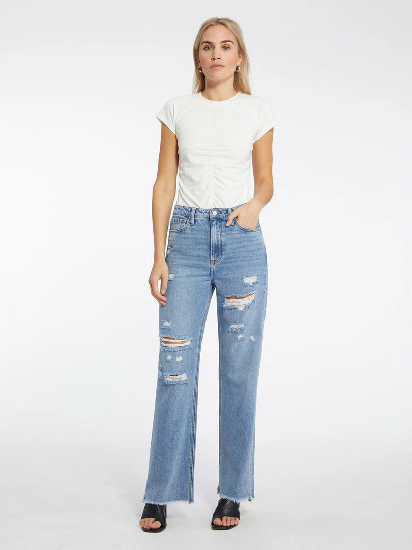 Sanctuary Clothing Flashback Wide Leg Jean Undone 3 Sanctuary Clothing Flashback Wide Leg Jean Undone