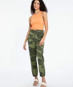 Sanctuary Clothing Camo & Surplus Ventura High Rise Pant Moss Camo