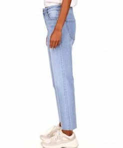 Sanctuary Clothing Highrise Good Vibes Crop Cruze Wash