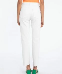 Sanctuary Clothing Highrise Good Vibes Crop Brilliant White