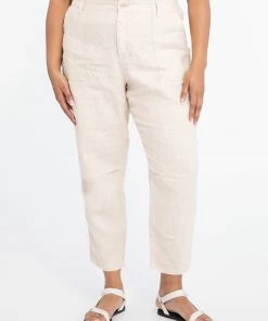 Sanctuary Clothing Everyday Linen Pant Clean Sand Inclusive Collection Summer