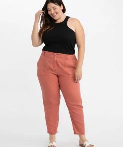 Sanctuary Clothing Summer Everyday Linen Pant Earth Inclusive Collection