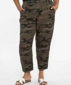 Sanctuary Clothing Everyday Linen Pant Little Hero Camo Inclusive Collection