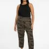 Sanctuary Clothing Everyday Linen Pant Little Hero Camo Inclusive Collection