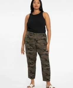 Sanctuary Clothing Everyday Linen Pant Little Hero Camo Inclusive Collection