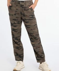 Sanctuary Clothing Everyday Linen Pant Little Hero Camo