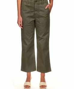 Sanctuary Clothing Vacation Crop Pant Hiker Green Camo & Surplus
