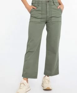 Sanctuary Clothing Vacation Crop Pant Hiker Green Camo & Surplus