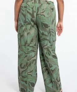 Sanctuary Clothing Summer Terrain Wide Leg Pant Palm Camo Inclusive Collection