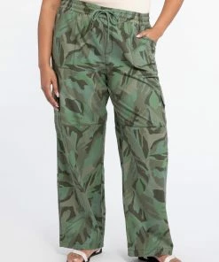 Sanctuary Clothing Summer Terrain Wide Leg Pant Palm Camo Inclusive Collection