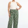 Sanctuary Clothing Summer Terrain Wide Leg Pant Palm Camo Inclusive Collection