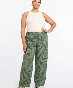 Sanctuary Clothing Summer Terrain Wide Leg Pant Palm Camo Inclusive Collection