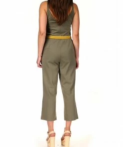 Sanctuary Clothing Button Front Knit Jumpsuit Trail Green 5 Sanctuary Clothing Button Front Knit Jumpsuit Trail Green