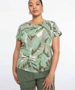 Sanctuary Clothing The Perfect Tee Palm Camo Inclusive Collection Summer