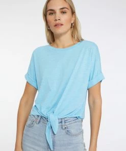 Sanctuary Clothing All Day Tie Tee Angel Blue Sustainable