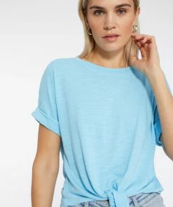 Sanctuary Clothing All Day Tie Tee Angel Blue Sustainable
